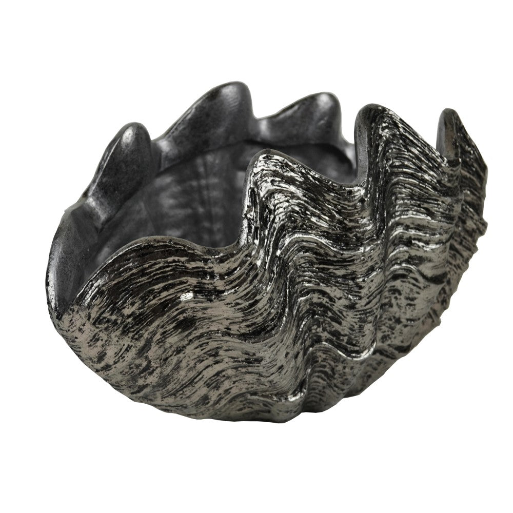 Interior Eden Shell Design Planter Pot - Silver