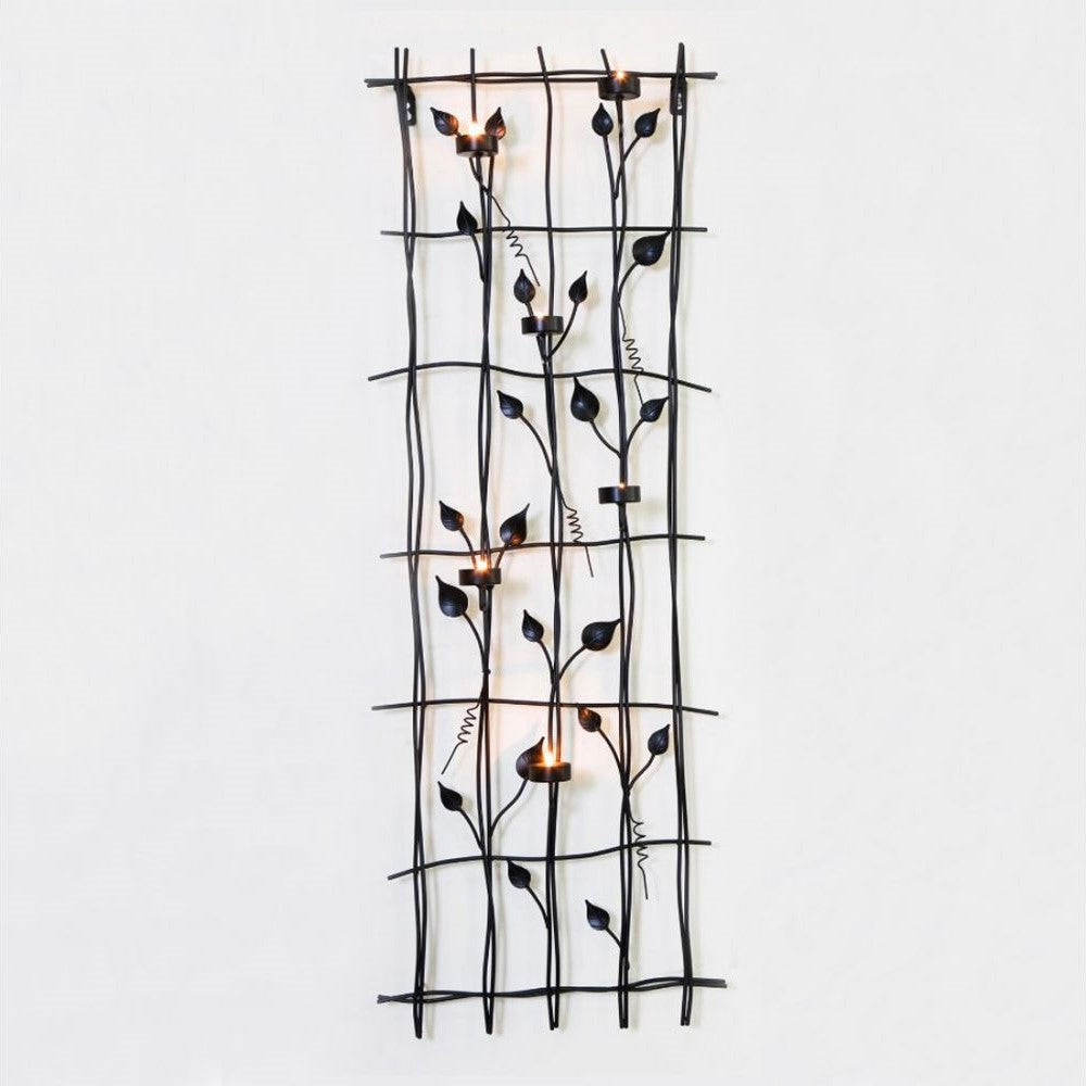 Intricate Leaves Tealight Holders Wall Hanging Decor