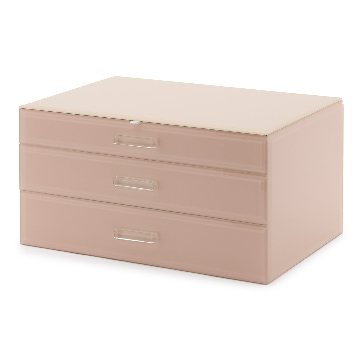 Personalised Isabella 3 Tiers Jewellery Box Extra Large Blush