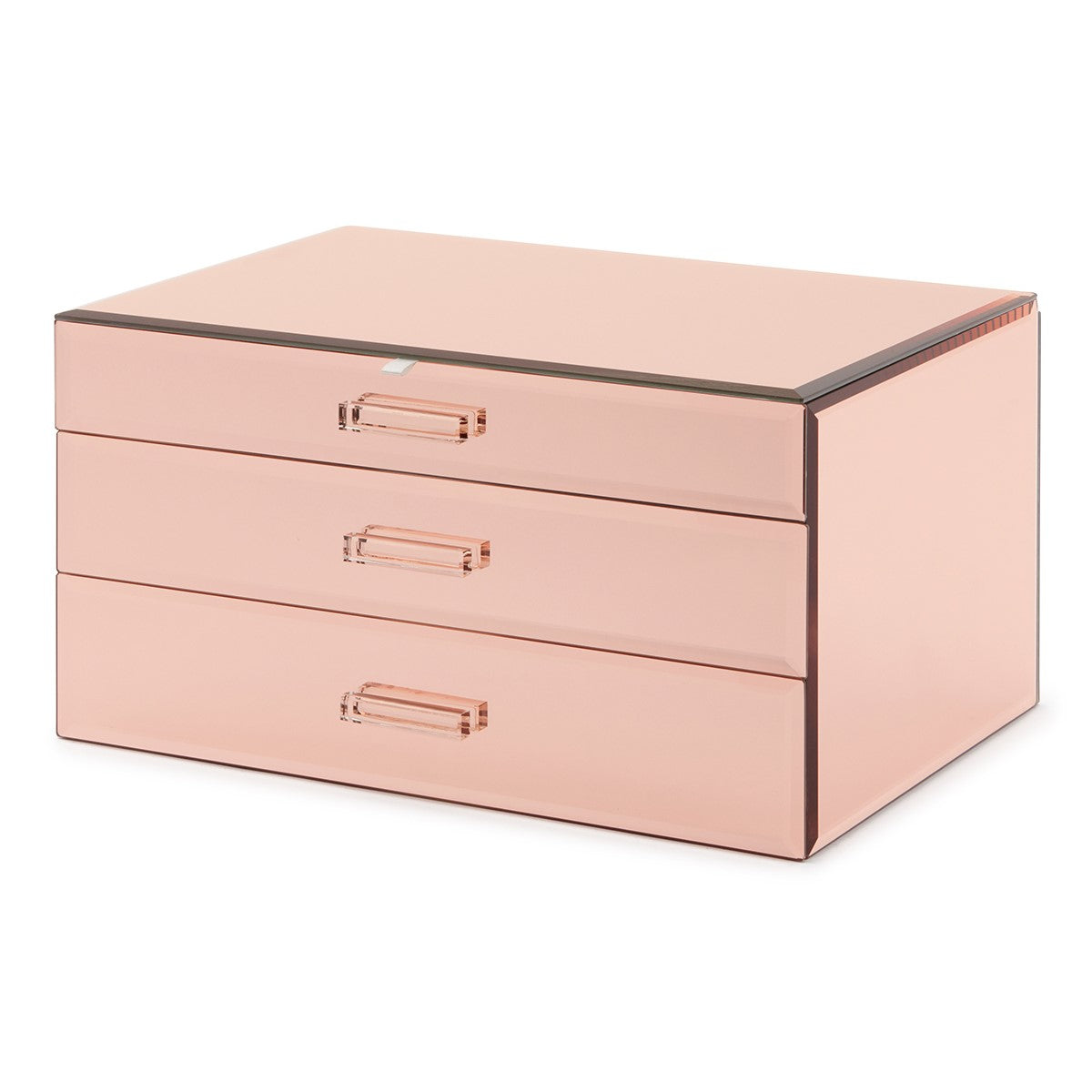 Personalised Isabella 3 Tiers Jewellery Box Extra Large Rose Gold