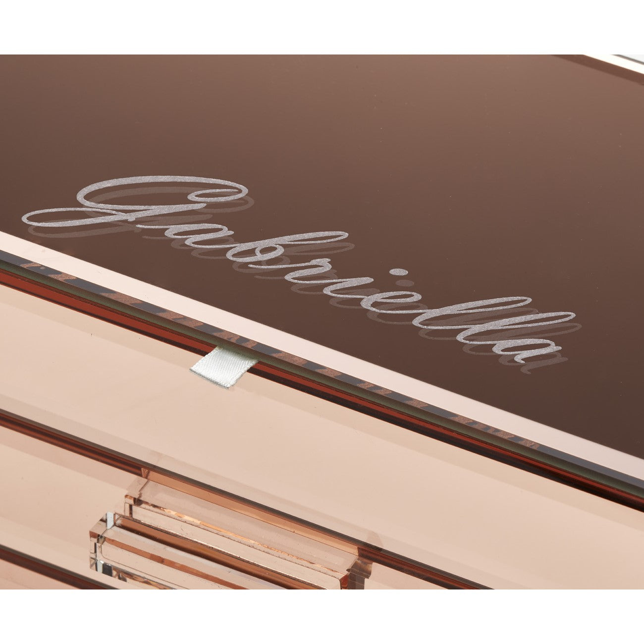 Personalised Isabella 3 Tiers Jewellery Box Extra Large Rose Gold