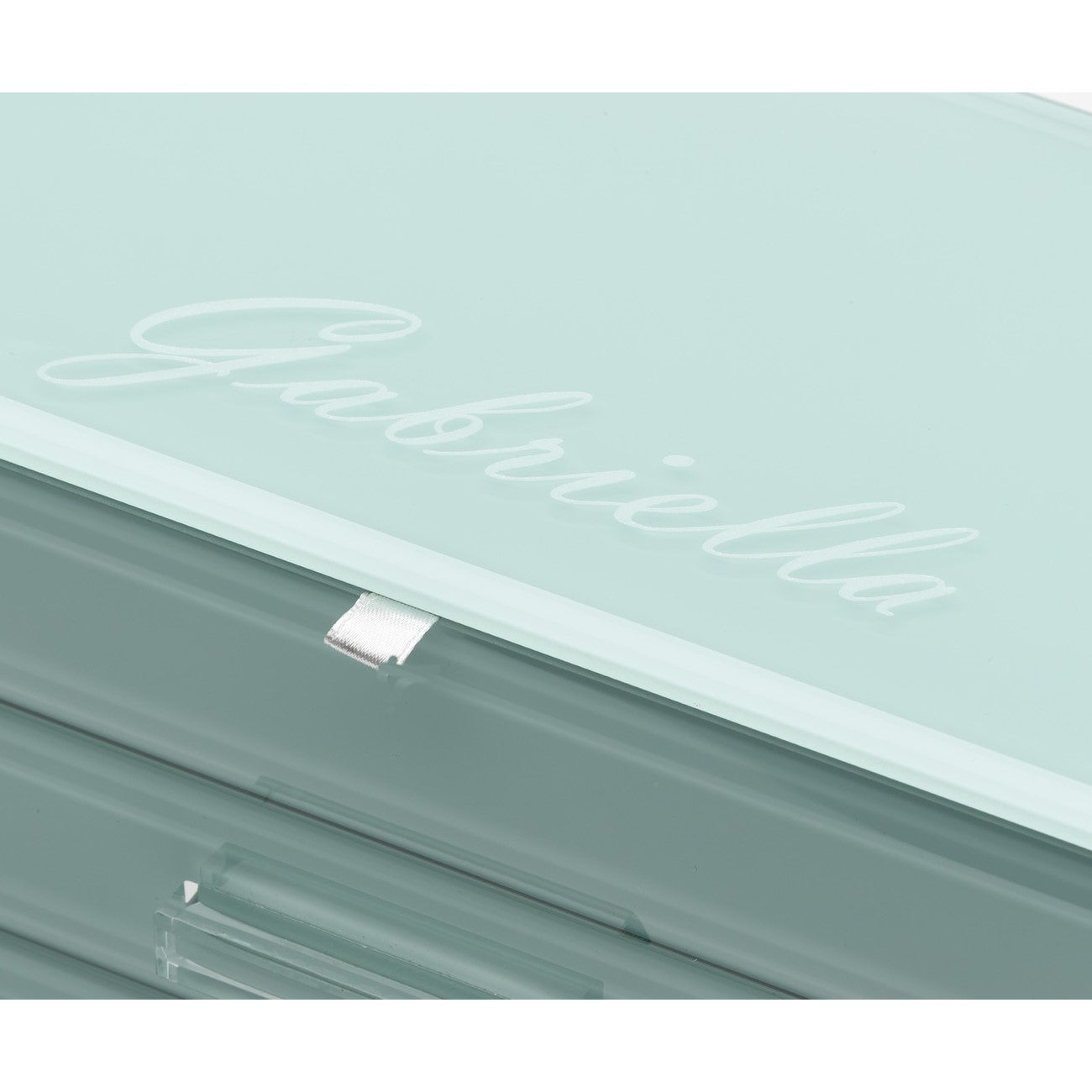 Personalised Isabella 3 Tiers Jewellery Box Large Mint