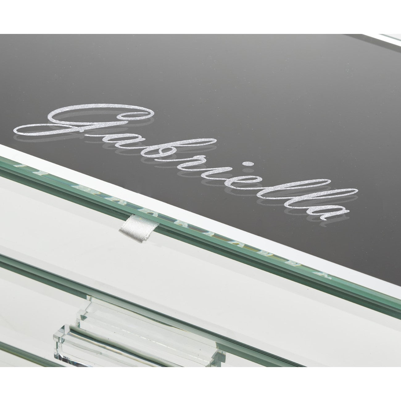 Personalised Isabella 3 Tiers Jewellery Box Large Mirror