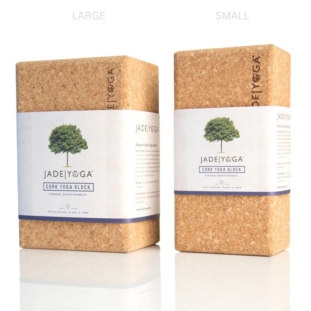 Jade Yoga Cork Yoga Block (Available in 2 Sizes)