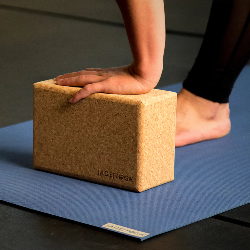 Jade Yoga Cork Yoga Block (Available in 2 Sizes)