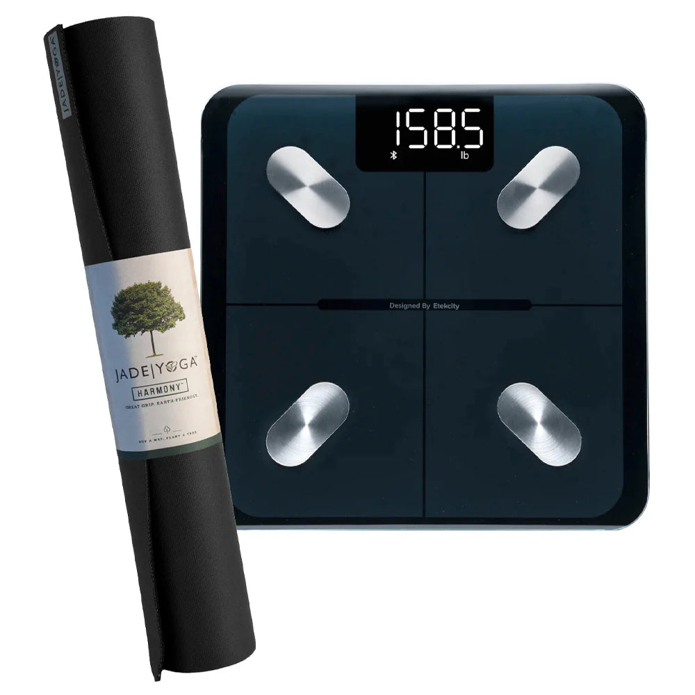 Jade Yoga Mat & Body Weight Scale Combo - Available in 4 Colors