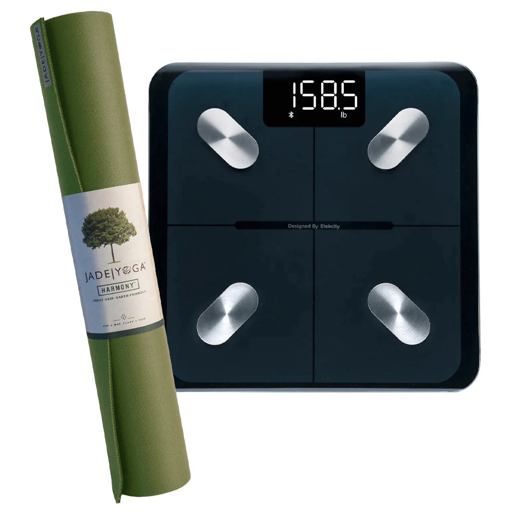 Jade Yoga Mat & Body Weight Scale Combo - Available in 4 Colors