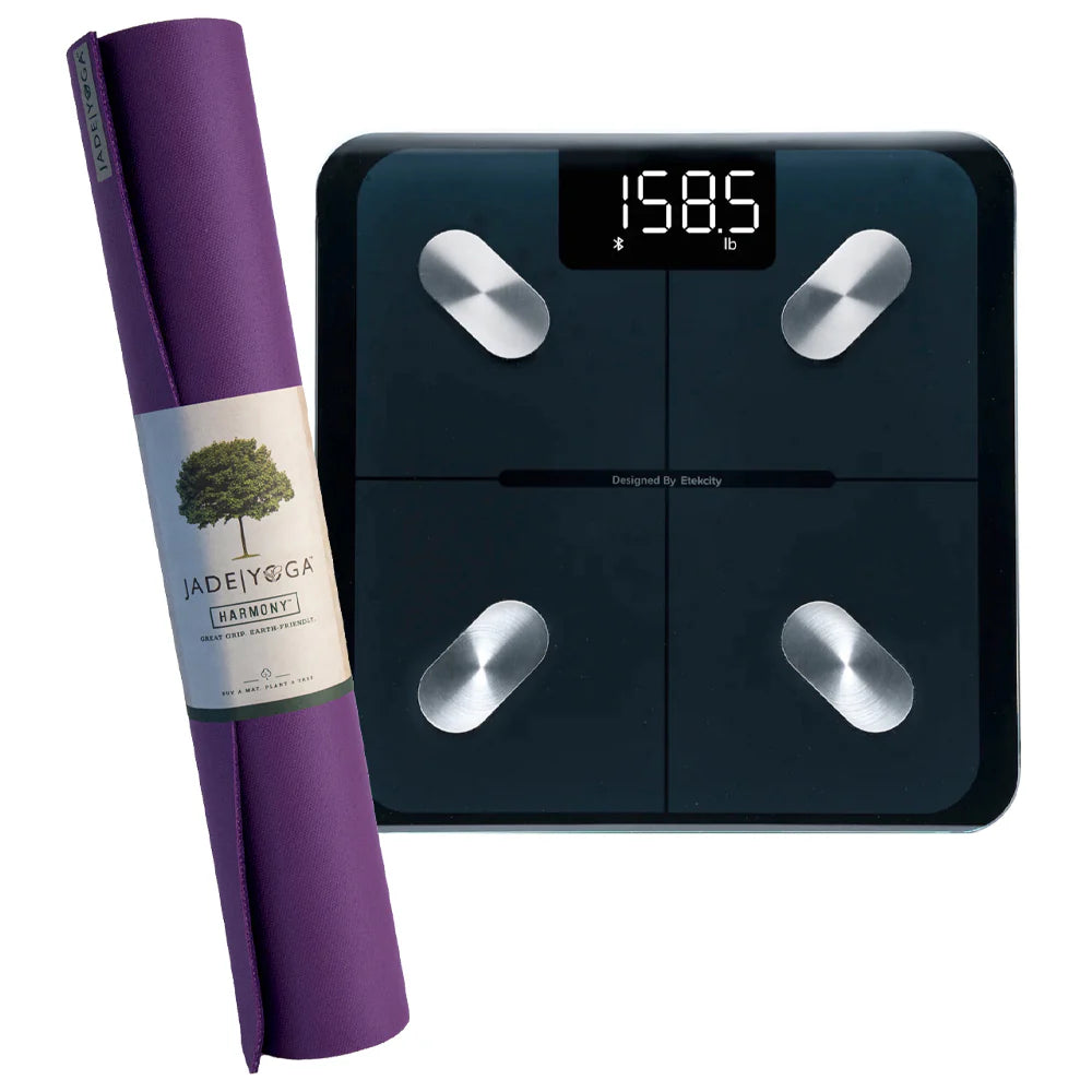 Jade Yoga Mat & Body Weight Scale Combo - Available in 4 Colors