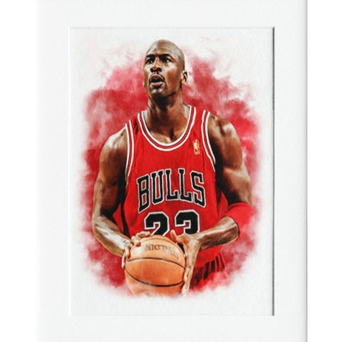 Jordan Free Throw Mounted Print Wall Decor - 40x50cms