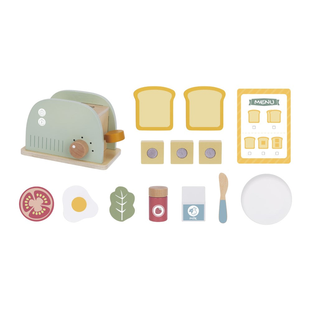 Joyful Kids Wooden Toaster Set