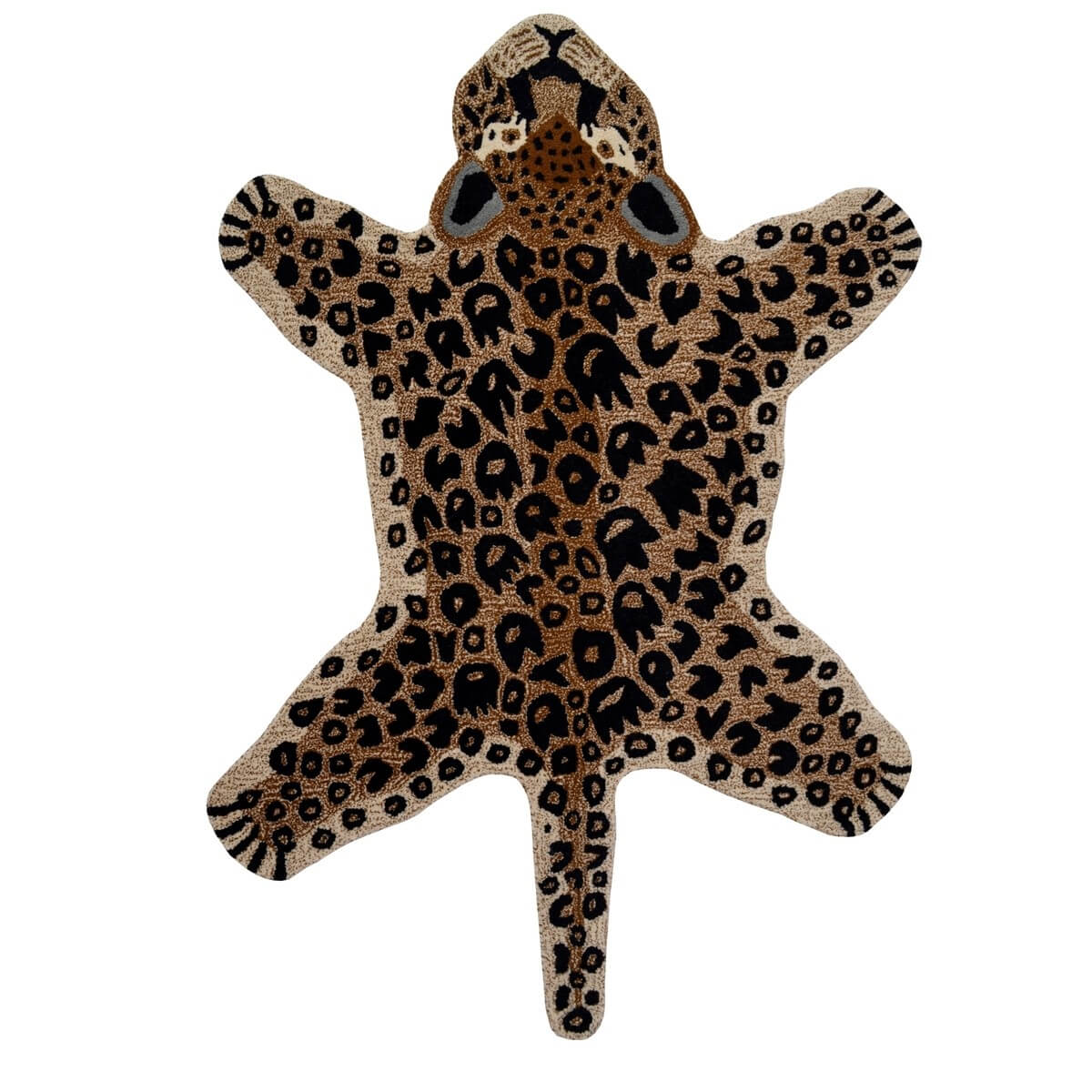 Jungle Leopard Kids Woolen Rug