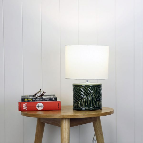 Kai Green Textured Ceramic Table Lamp