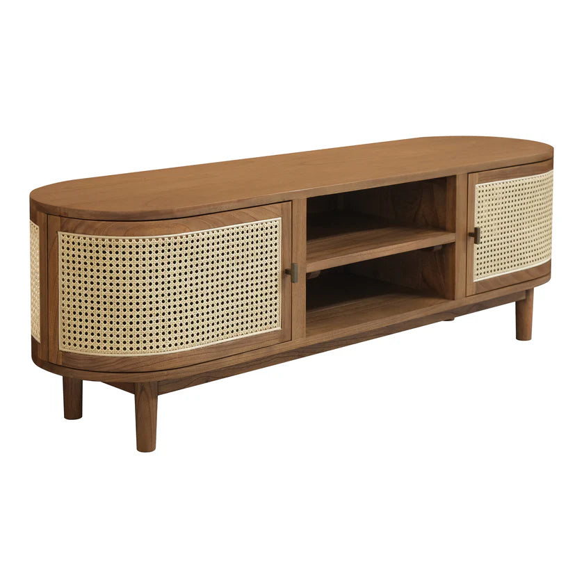 Kelly Solid Wood 2-Door Entertainment Unit - 150cms