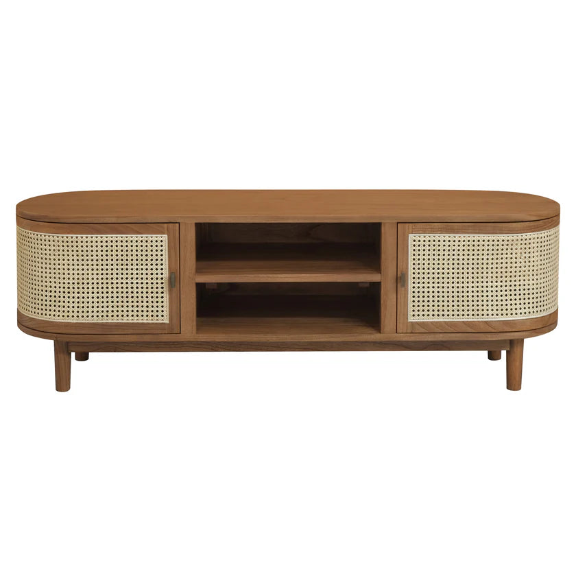 Kelly Solid Wood 2-Door Entertainment Unit - 150cms