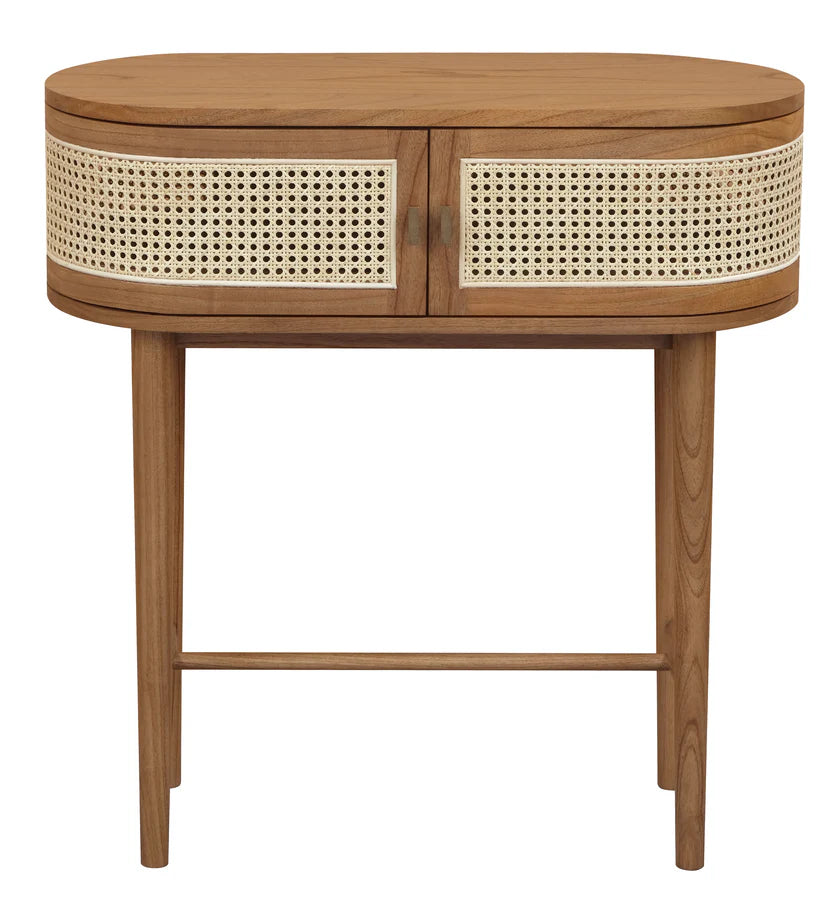 Kelly Traditional Wooden Console Table - Almond