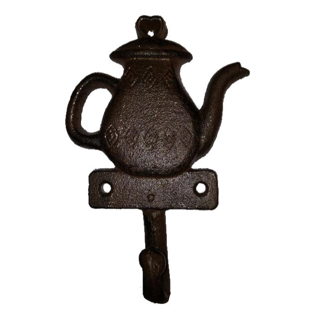 Kettle Single Hook Cast Iron Wall Hanging