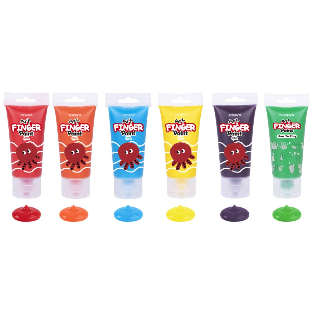 Kids 12 Colours Finger Paint Craft Kit