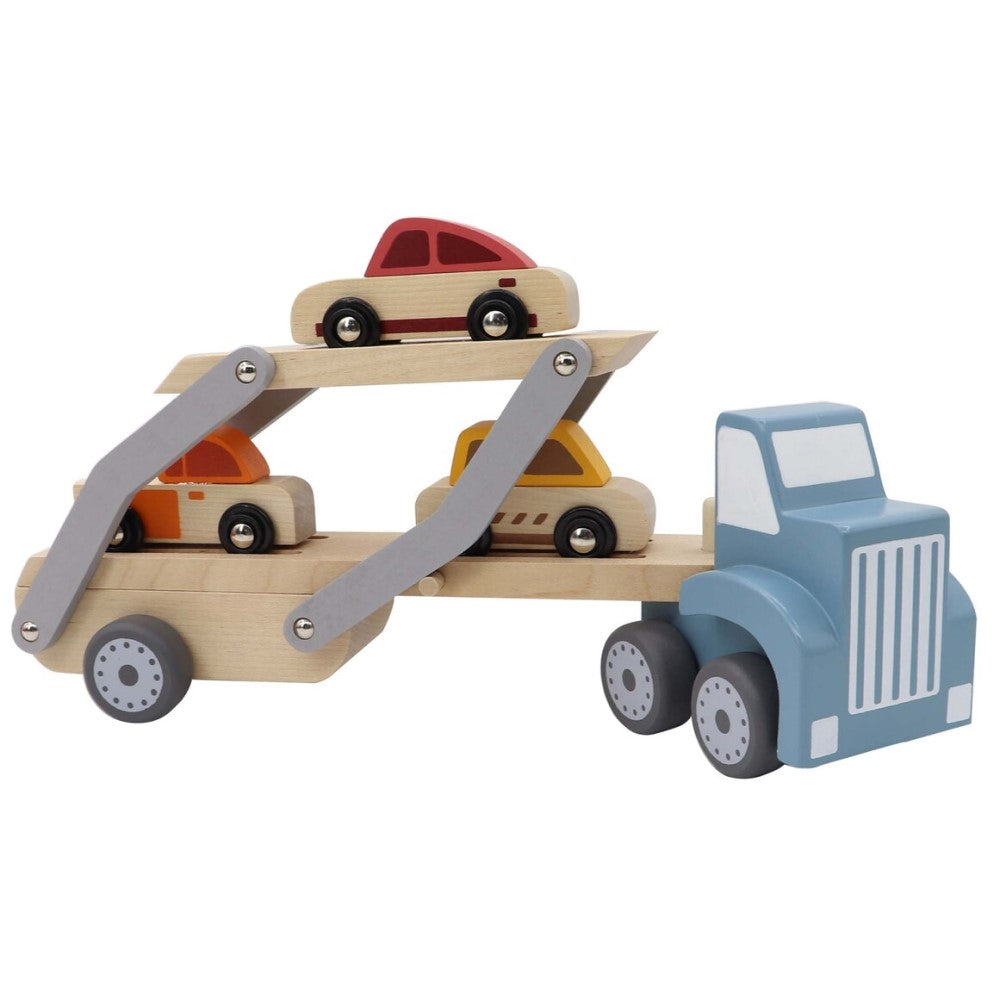 Kids 3 Cars Wooden Carrier Toy