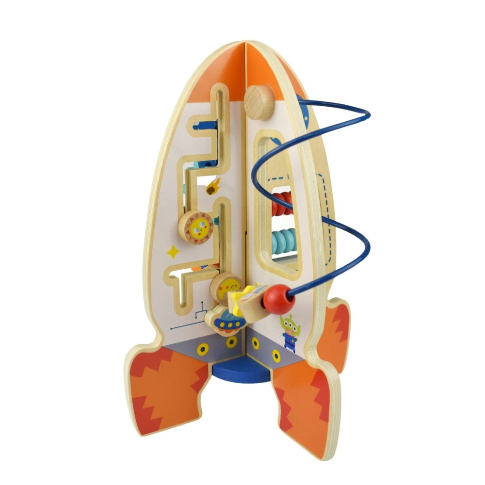 Kids Activity Wooden Rocket Playset