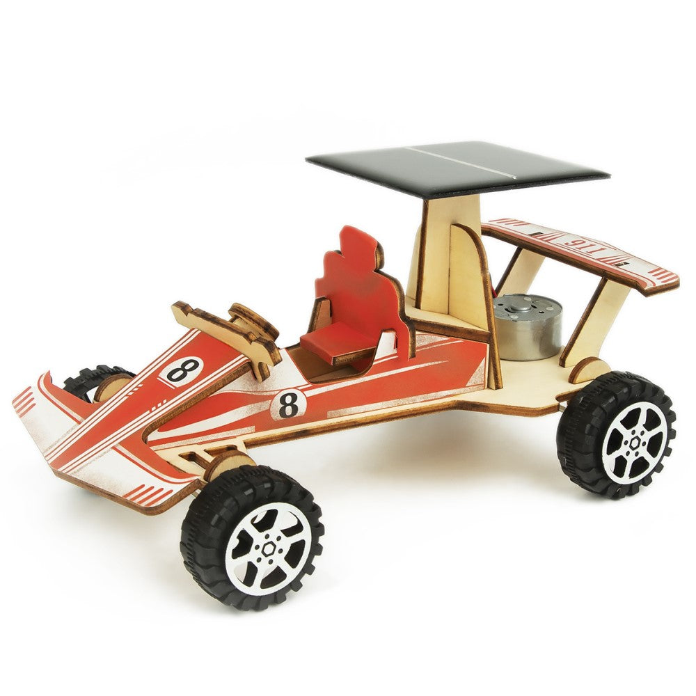 Kids DIY Solar Powered Wooden Racing Car Kit