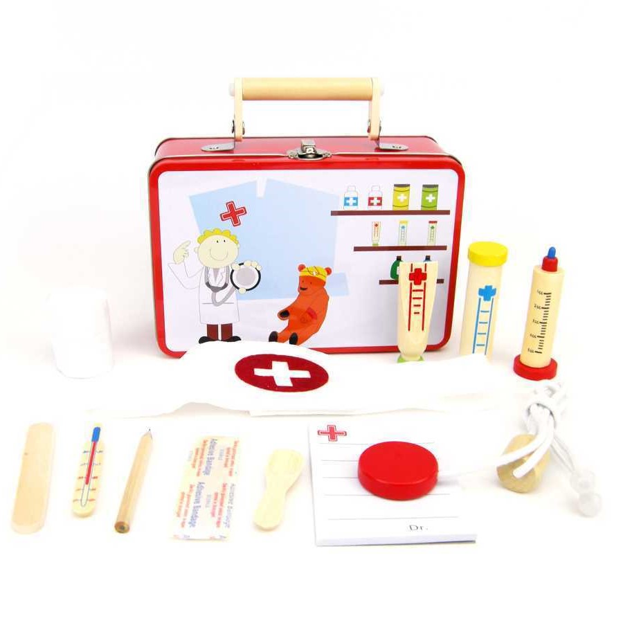 Kids Doctor Play Set in Tin Case