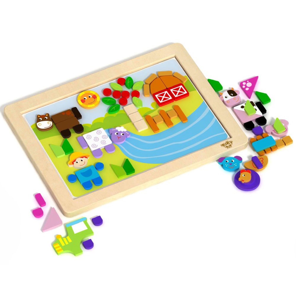 Kids Farm Magnetic Puzzle Board