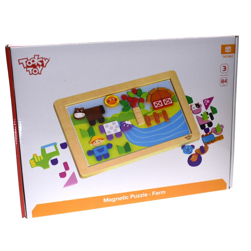 Kids Farm Magnetic Puzzle Board