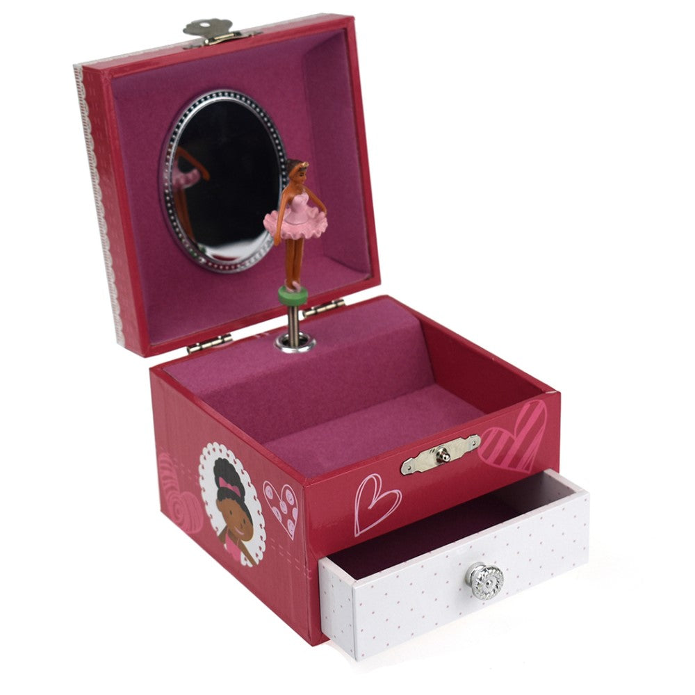 Misty Ballerina Kids Keepsake Music Box With Drawer