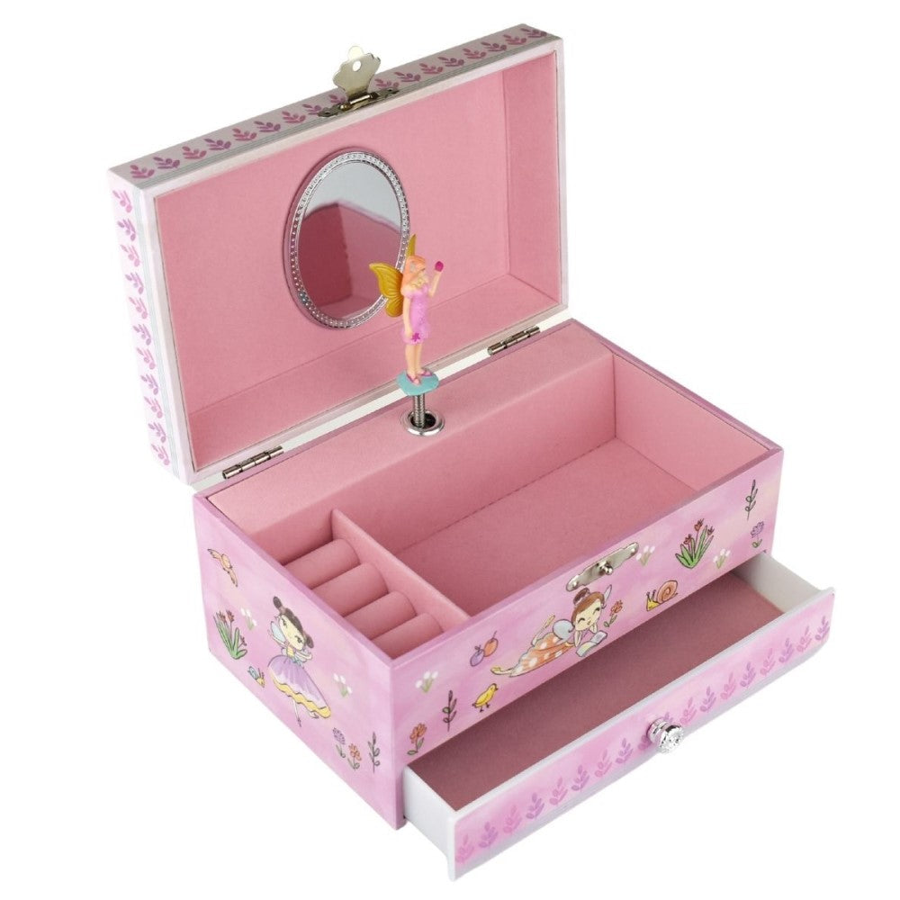 Watering Fairy Kids Keepsake Music Box With Drawer