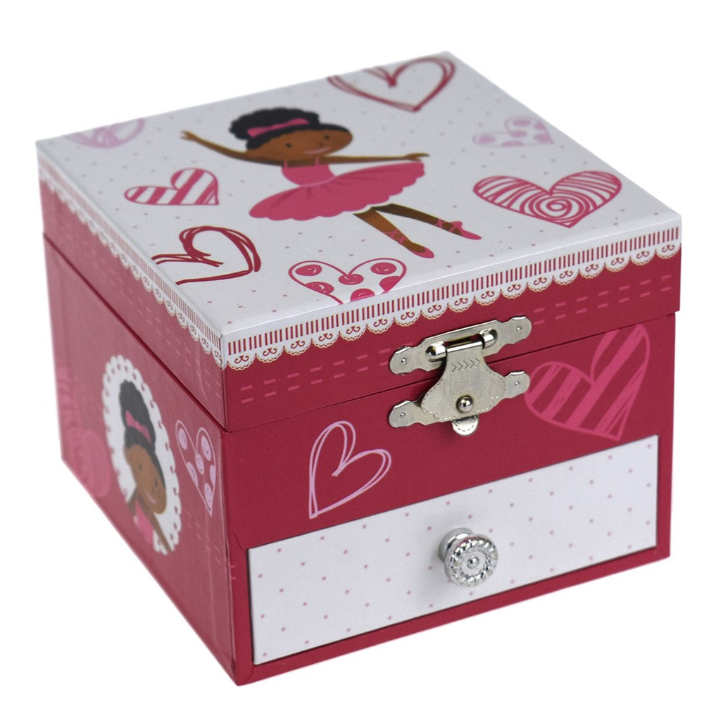 Misty Ballerina Kids Keepsake Music Box With Drawer