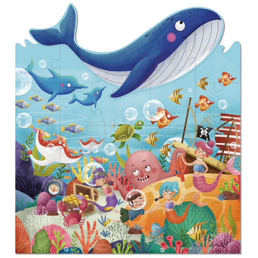 Kids Marine Life Jigsaw Floor Puzzle 30PCS