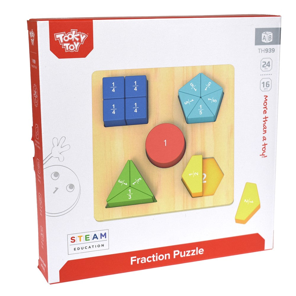 Kids Math Fraction Learning Puzzle