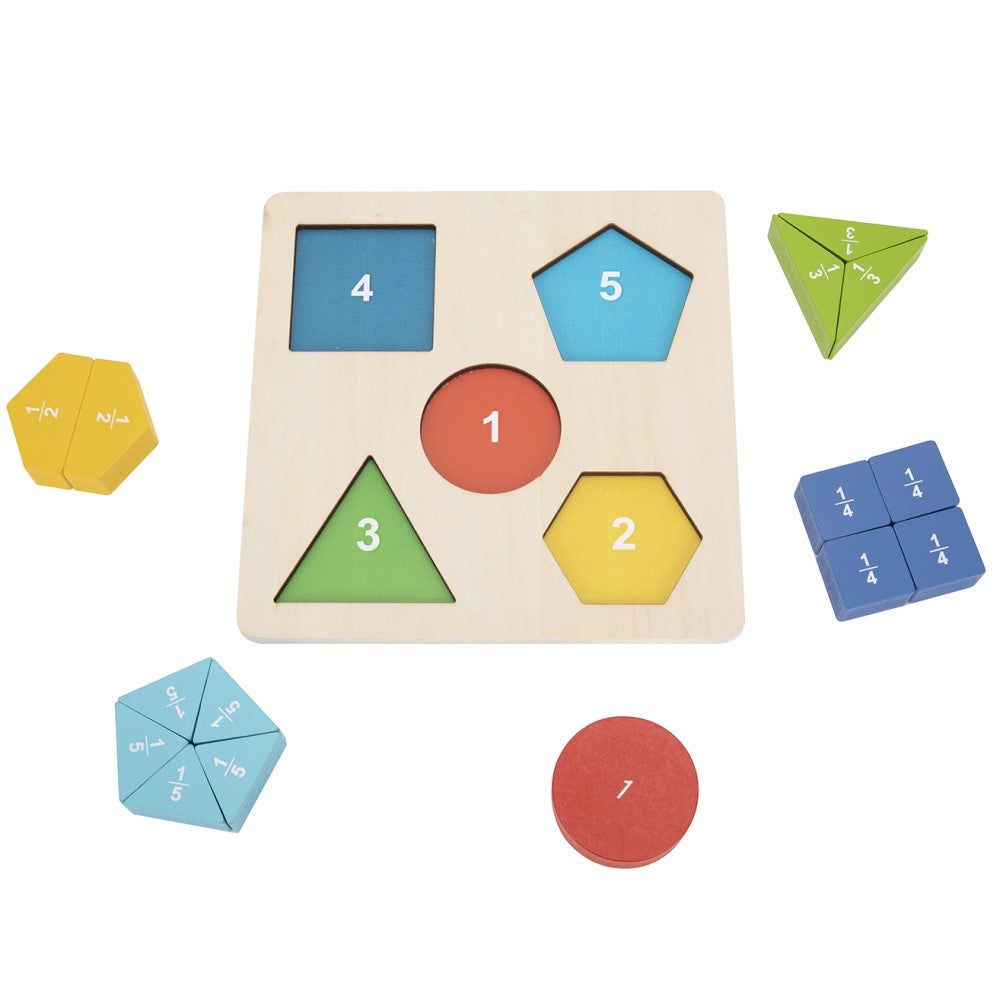 Kids Math Fraction Learning Puzzle