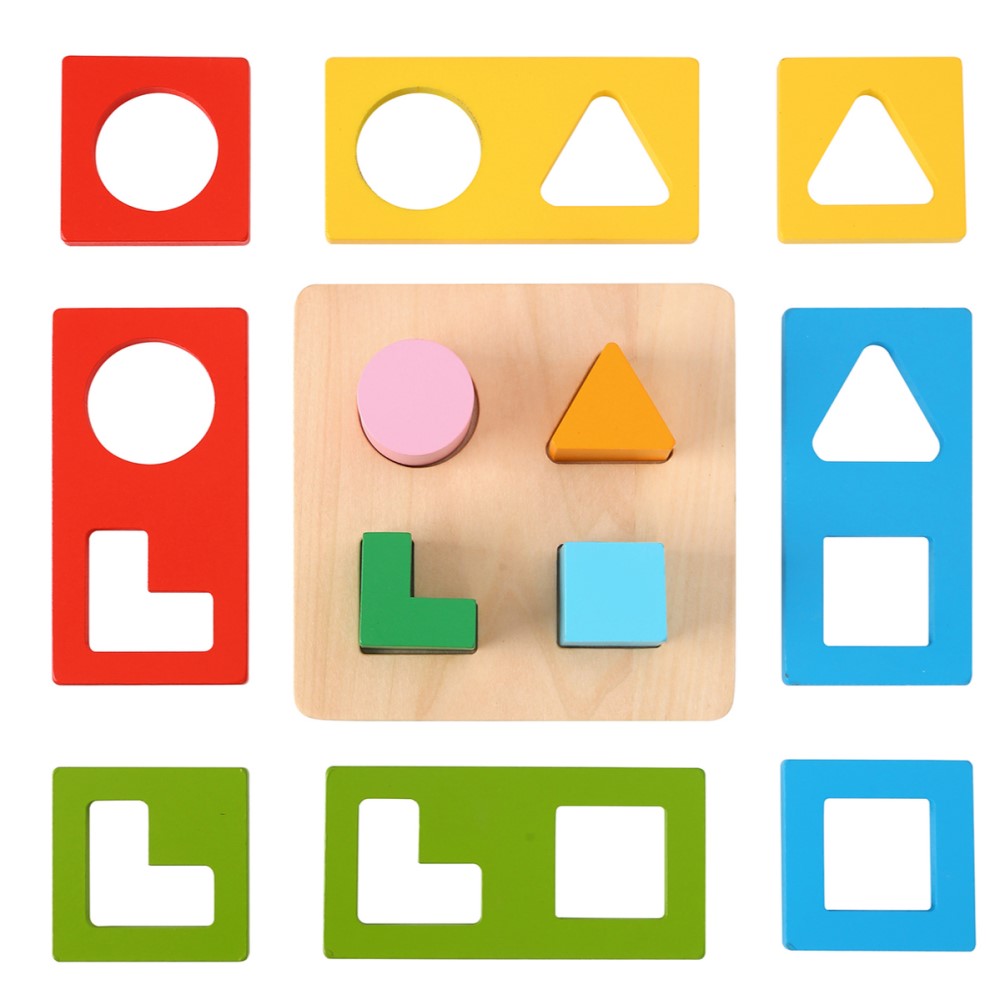 Kids Multi Shape Sorter Tile Game