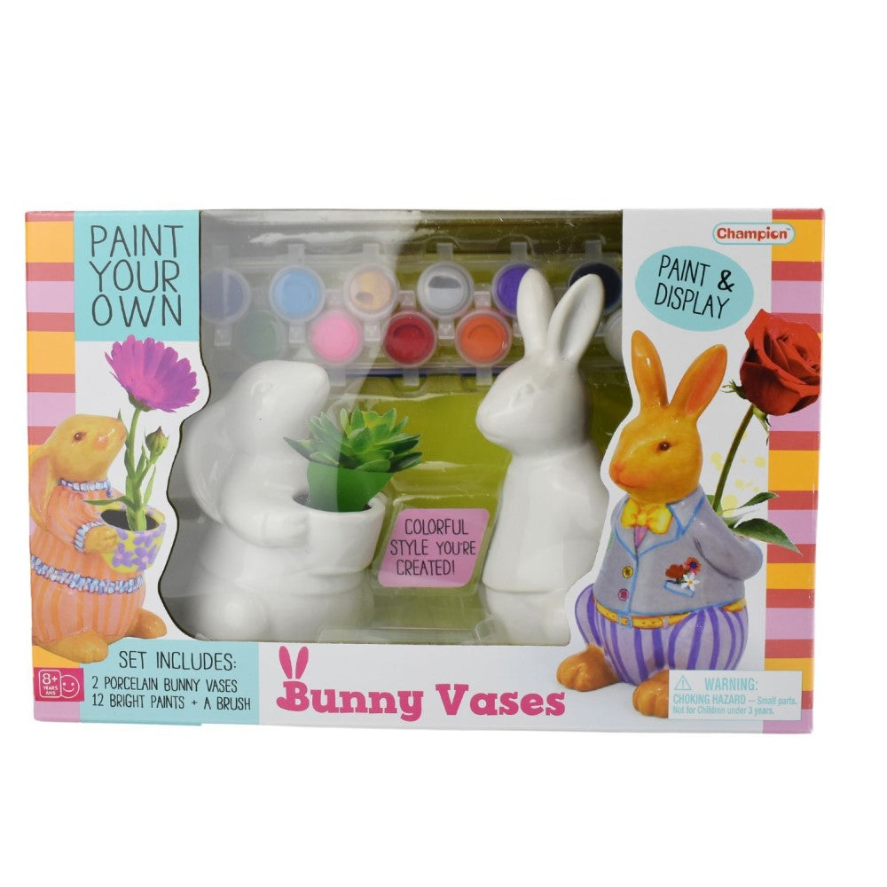 Kids Paint Your Own Bunny Vases Craft Kit