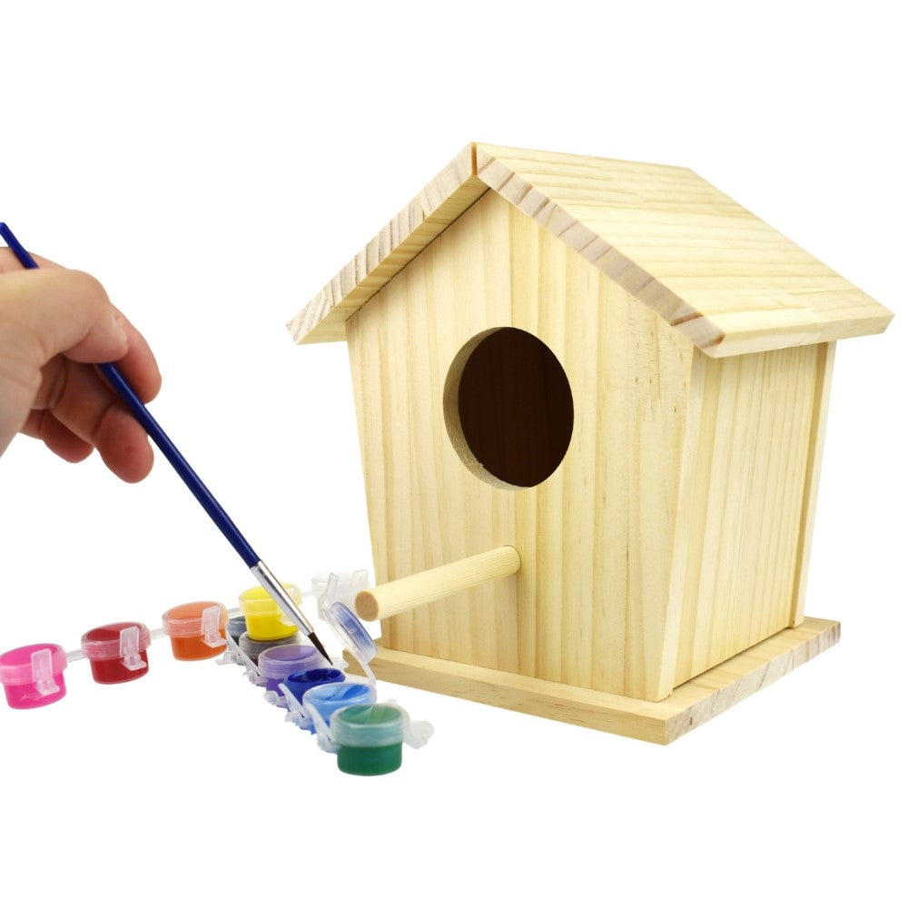 Kids Paint Your Own Bird House Craft Kit