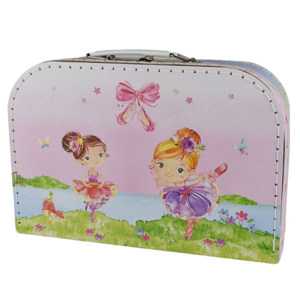 Kids Play Tin Tea Set In Suitcase - Ballerina 15 Pcs