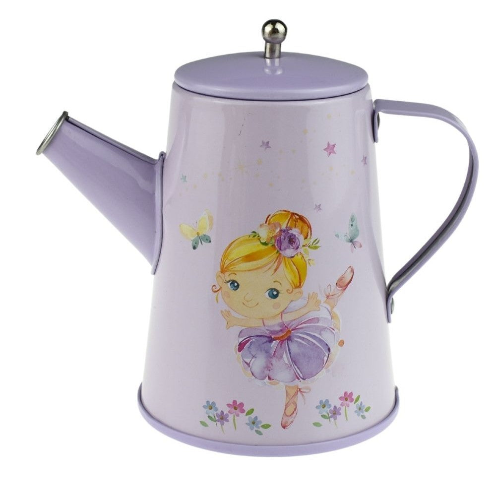 Kids Play Tin Tea Set - Ballerina 13Pcs