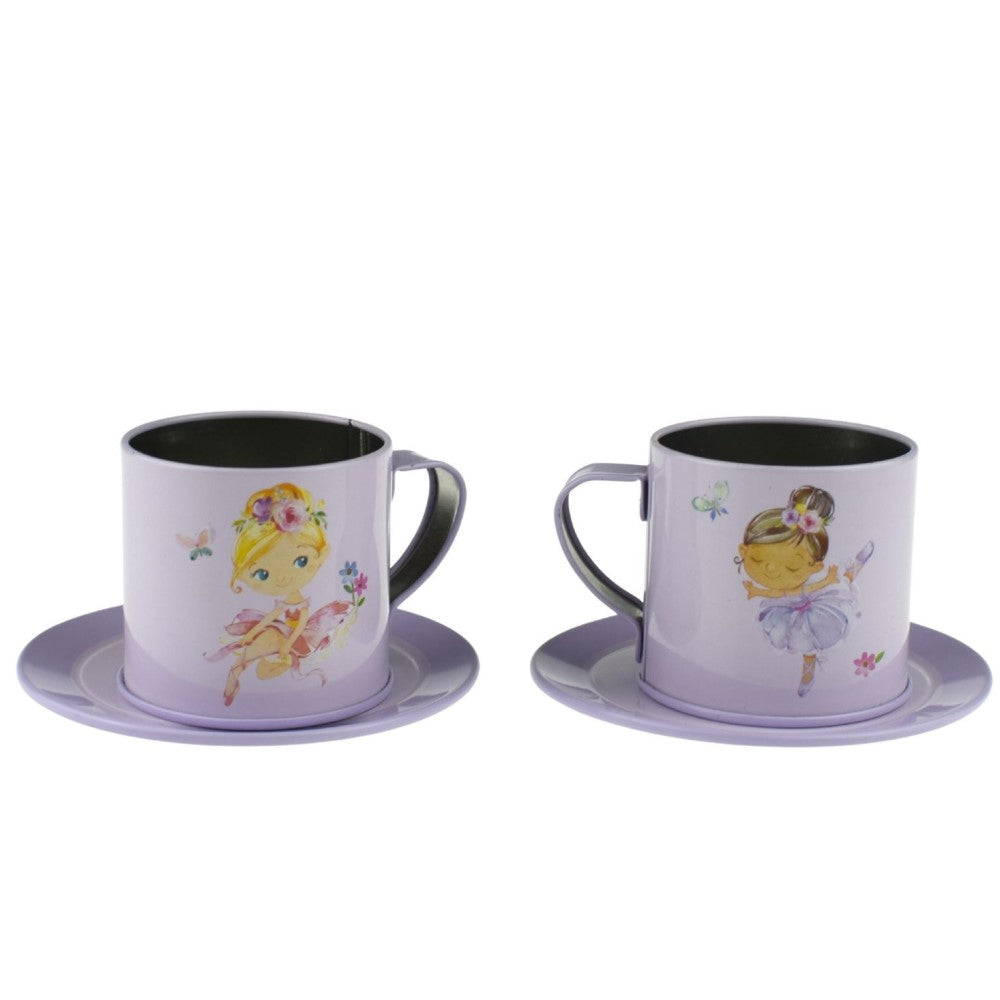 Kids Play Tin Tea Set - Ballerina 13Pcs