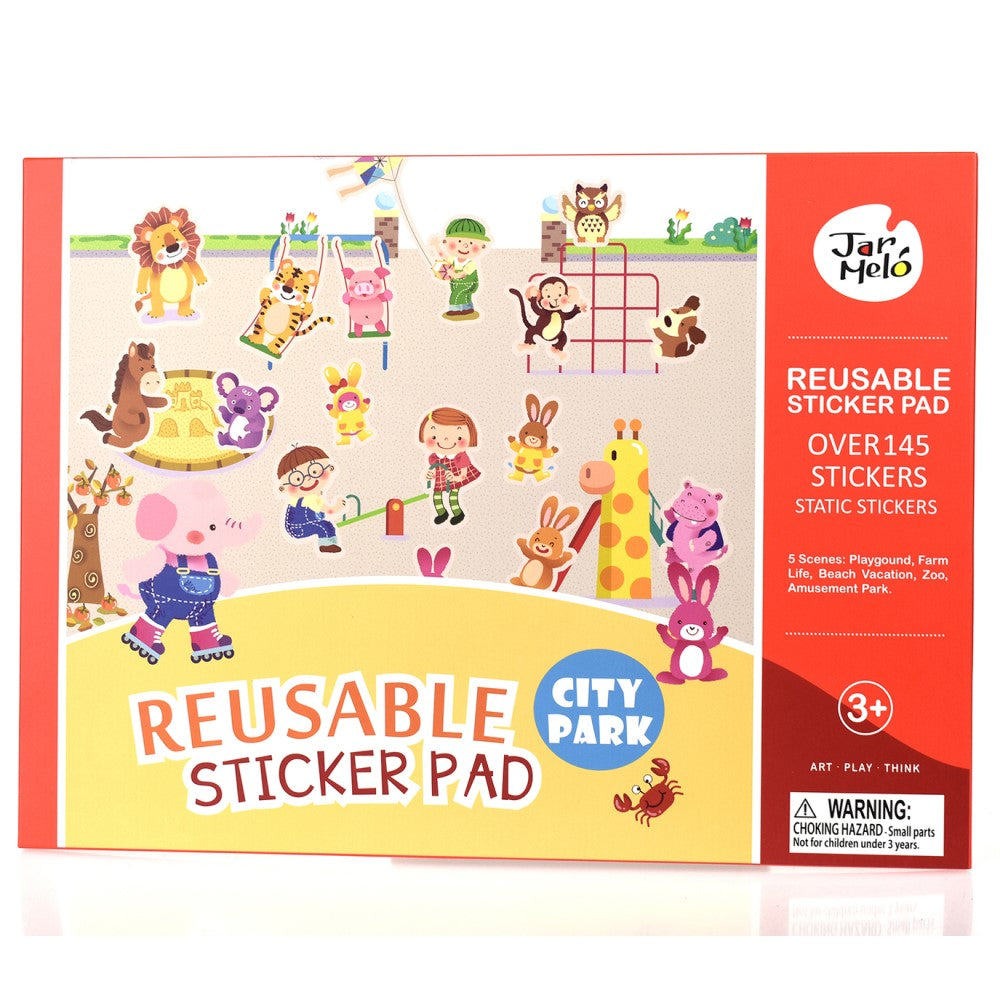 Kids Reusable Sticker Pad City Park Set