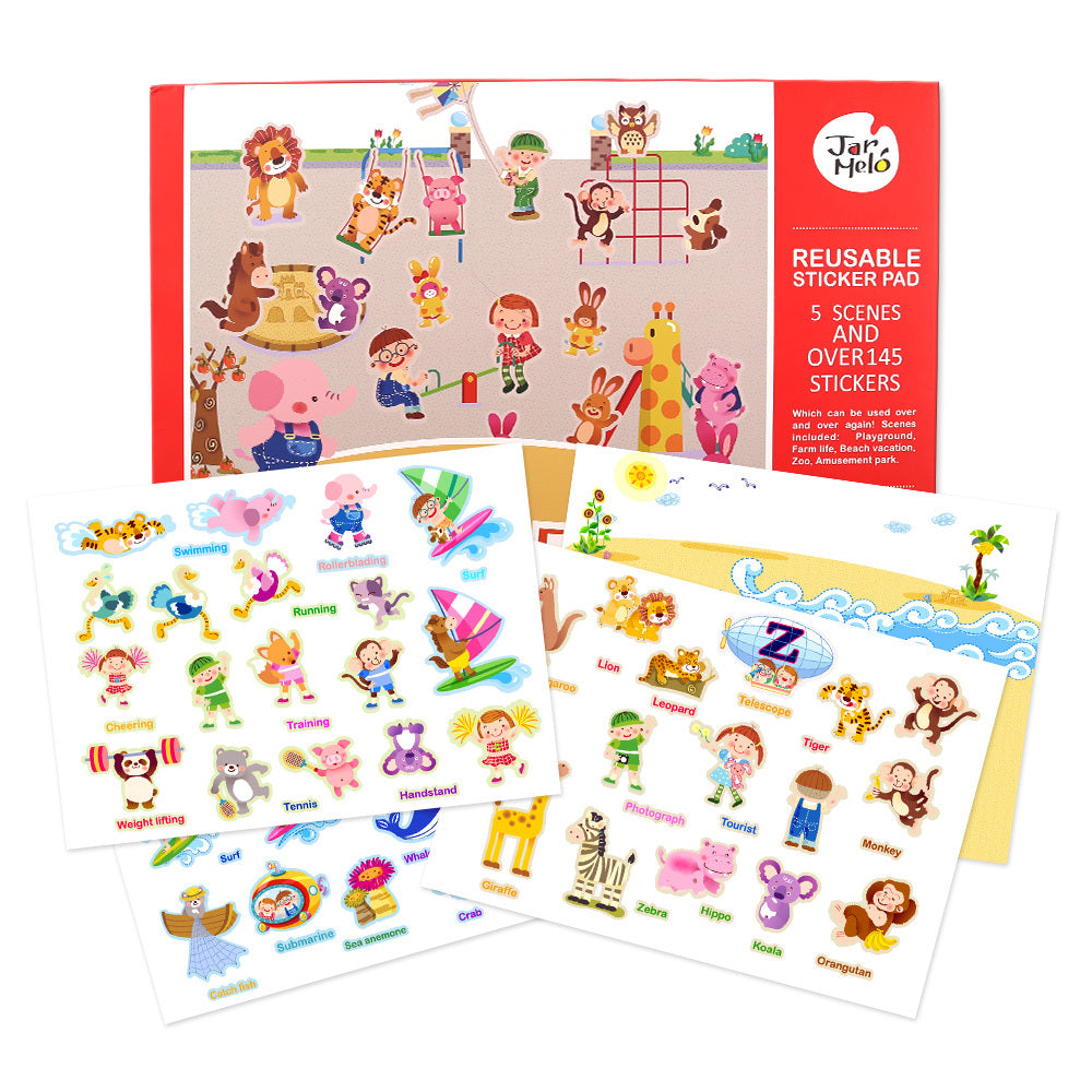 Kids Reusable Sticker Pad City Park Set