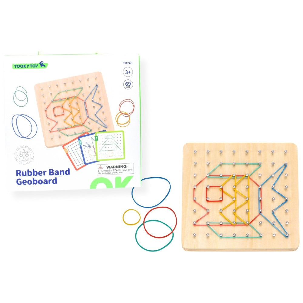 Kids Rubber Band Geoboard Pattern Puzzle Game