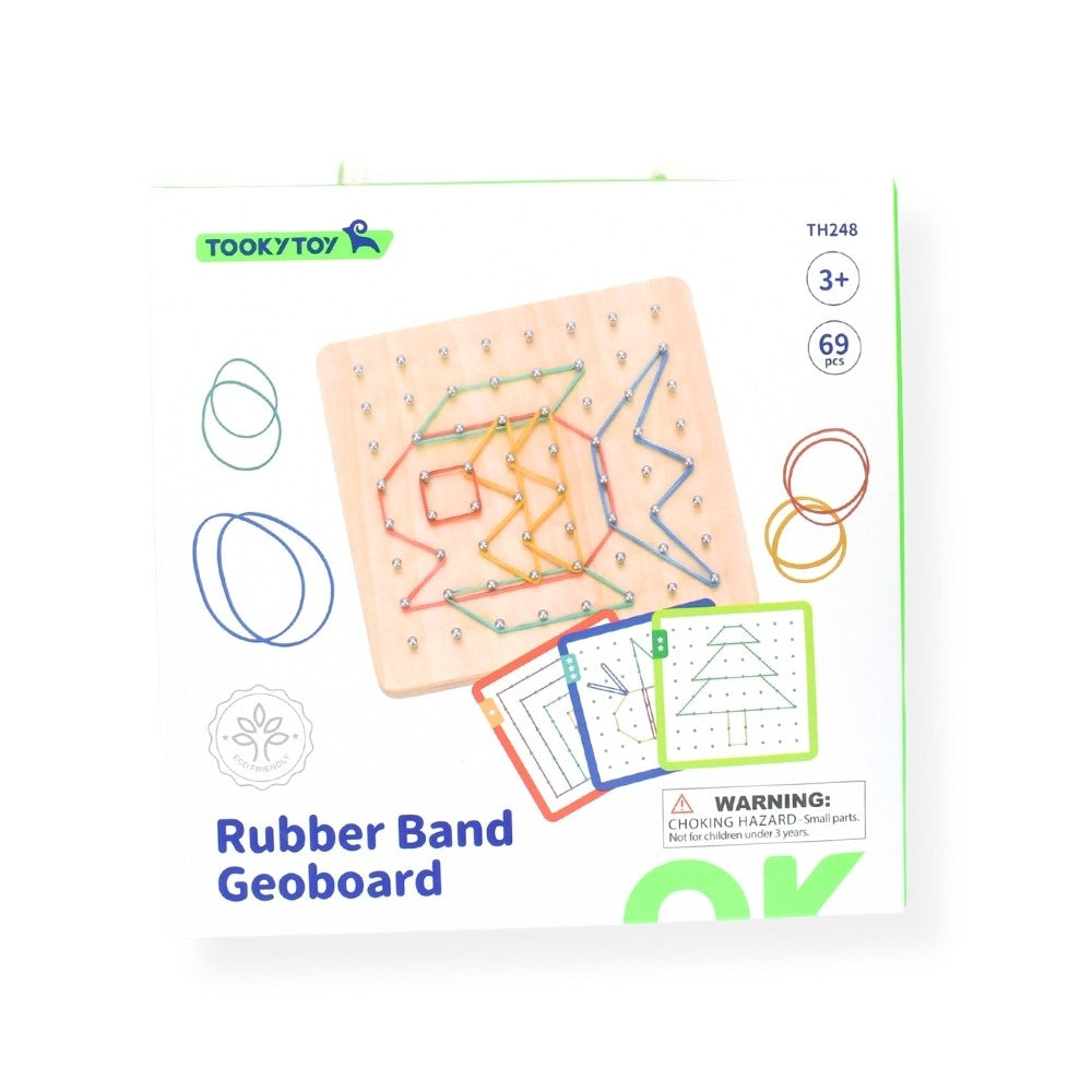 Kids Rubber Band Geoboard Pattern Puzzle Game