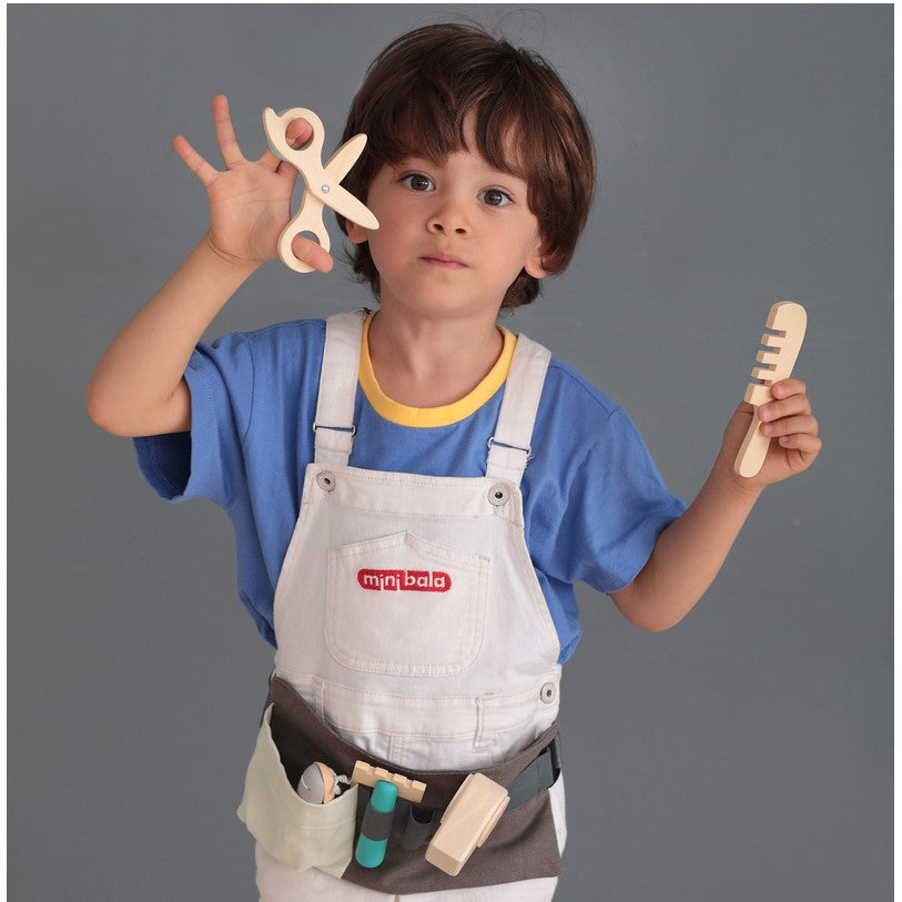 Kids Tool Belt With Wooden Tools Playset