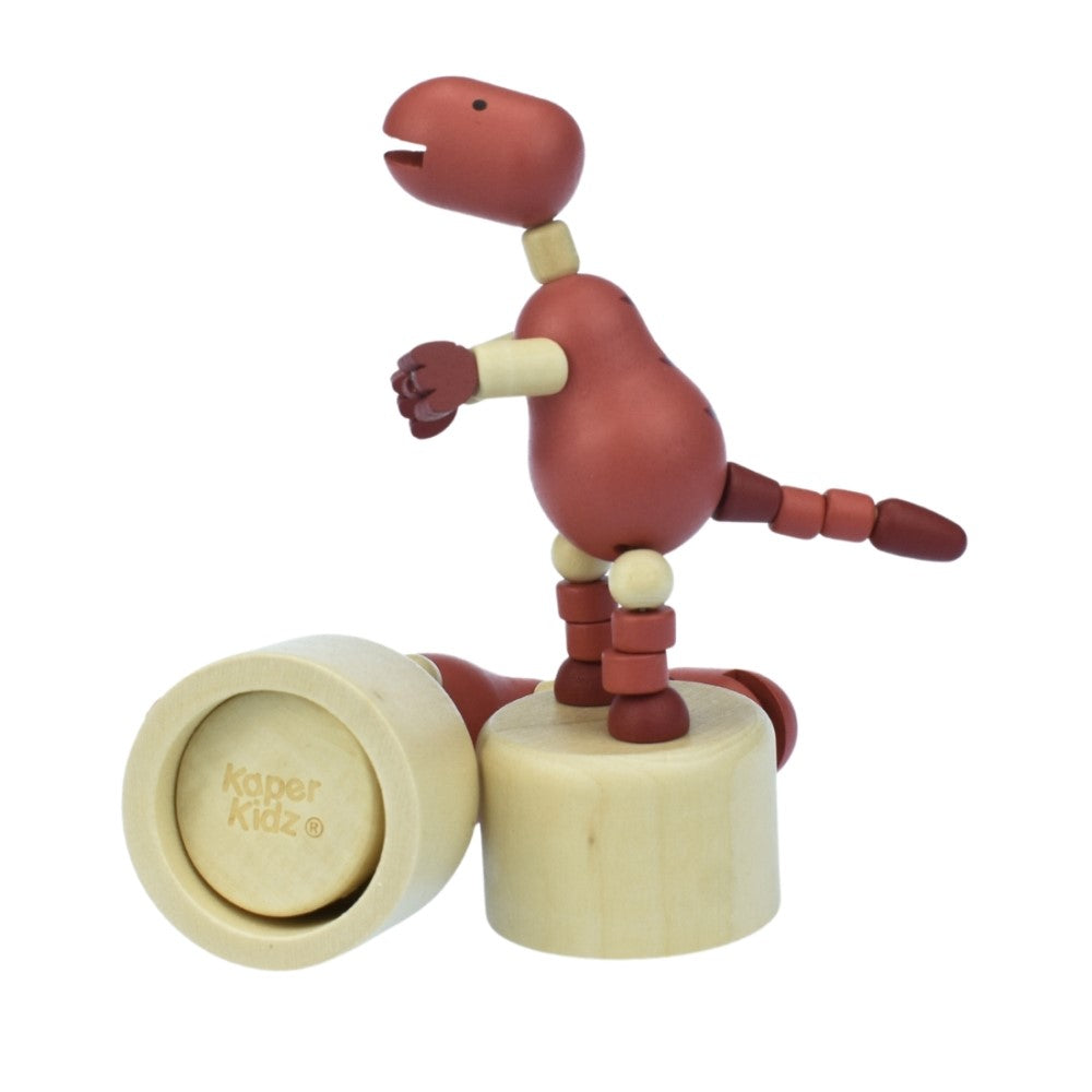 Kids Wooden Dancing Dinosaur Toy (Sent At Random)