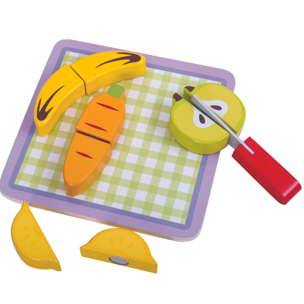 Kids Wooden Fruit Cutting Playset