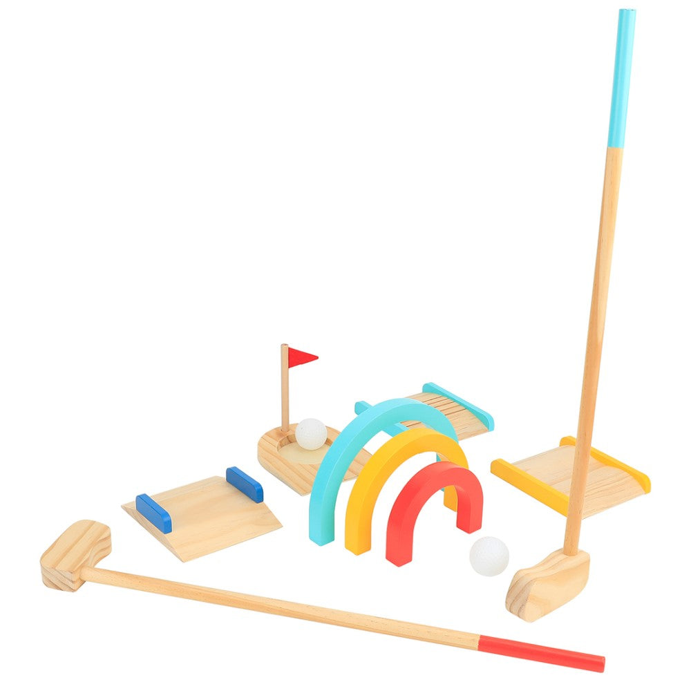 Kids Wooden Golf Lawn Game