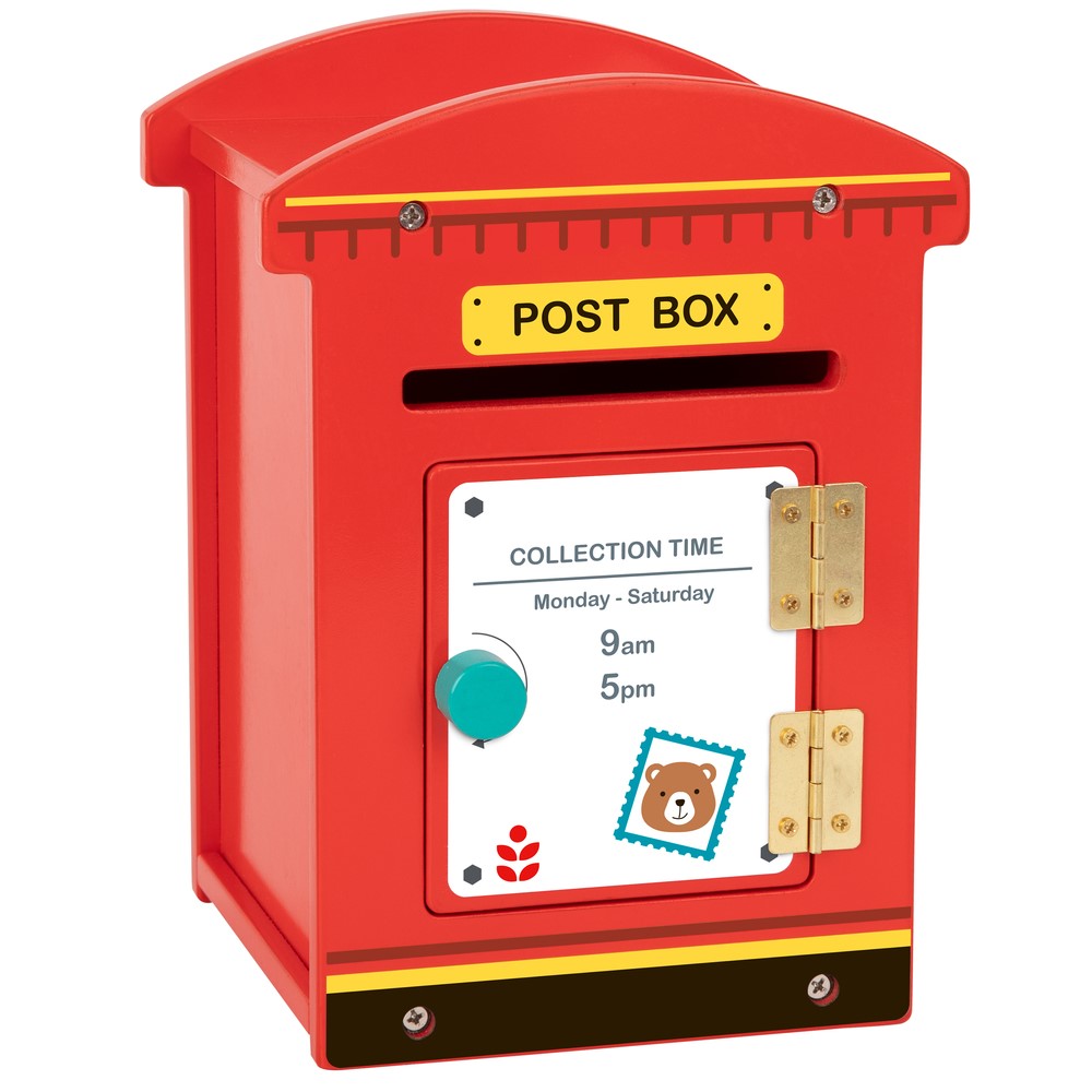 Kids Wooden Post Box Playset