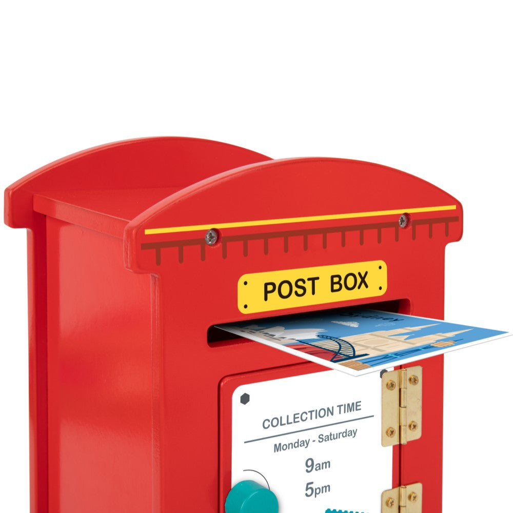 Kids Wooden Post Box Playset