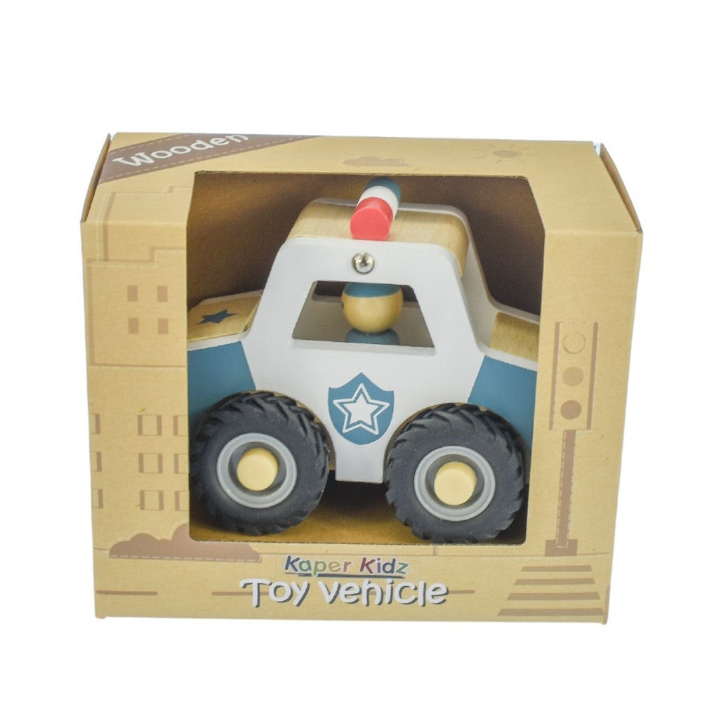 Kids Wooden Toy Vehicle - Police Car